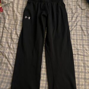 Men’s Under Armour Black Straigh-Leg Sweatpants (M)